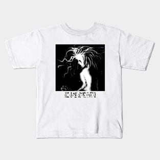 Halftone Phantasm with glitchy text Kids T-Shirt